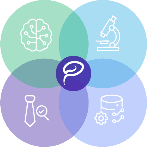 Venn diagram describing Poros Lab's expertise areas